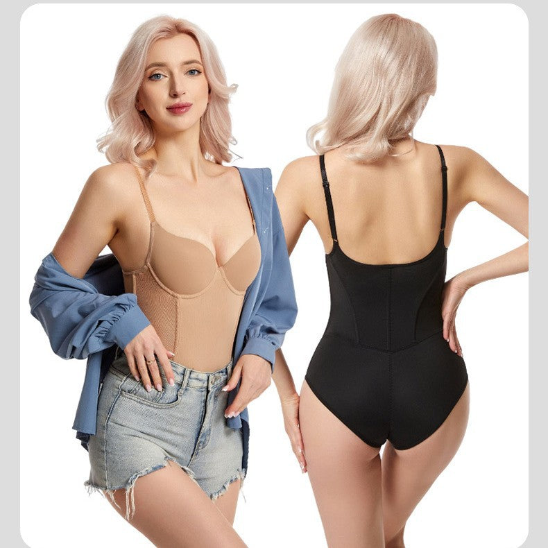Bodysuit met mesh panelen en corrigerende pasvorm