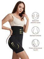 Zip-Up High-Waist Shaping Compression Shorts