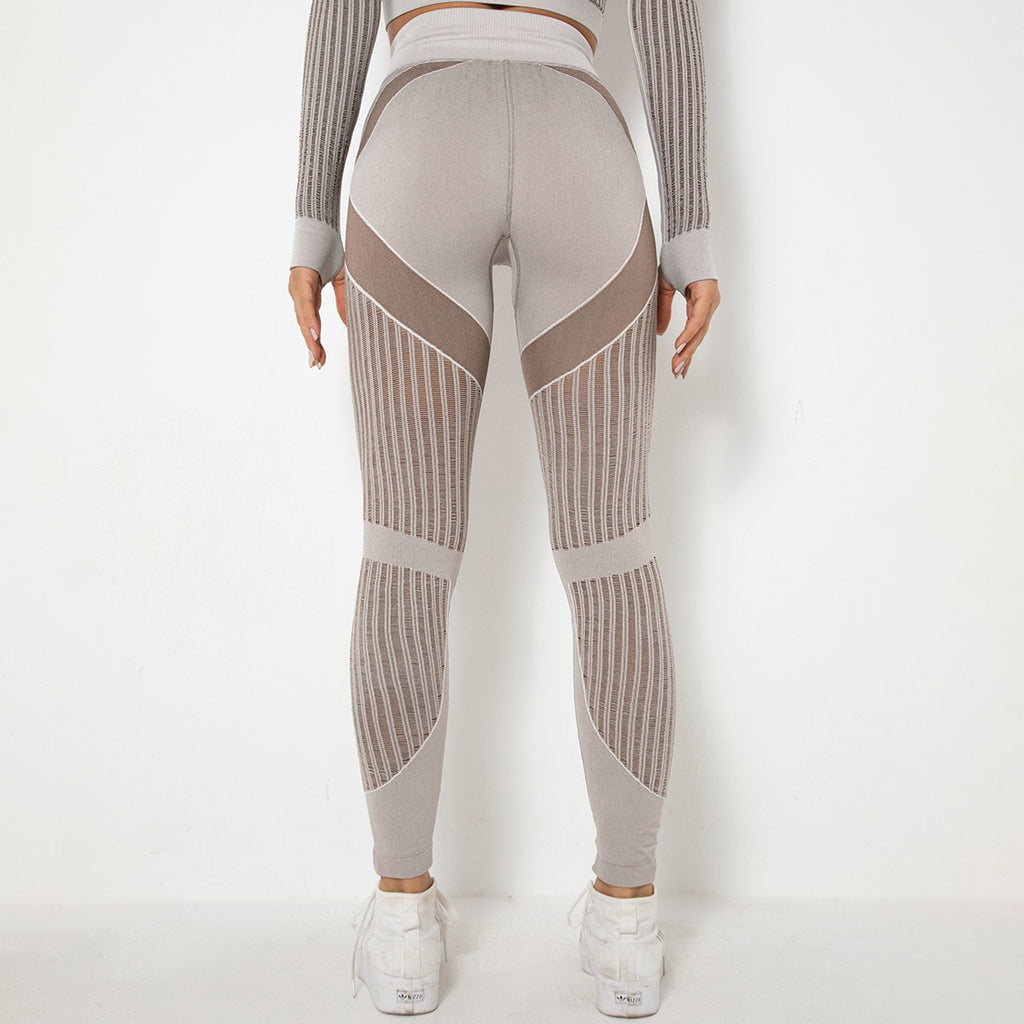 Naadloze Mesh Sculpting Legging met Hoge Taille