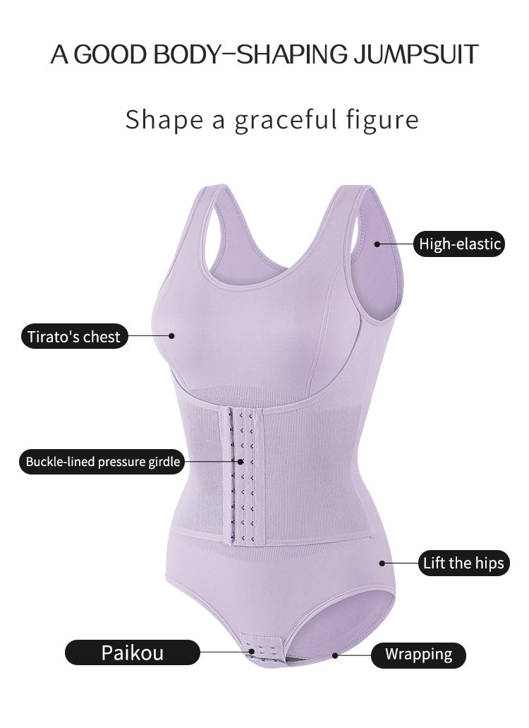 Taillerende Bodysuit met Brede Bandjes en Haak- en Oogsluiting