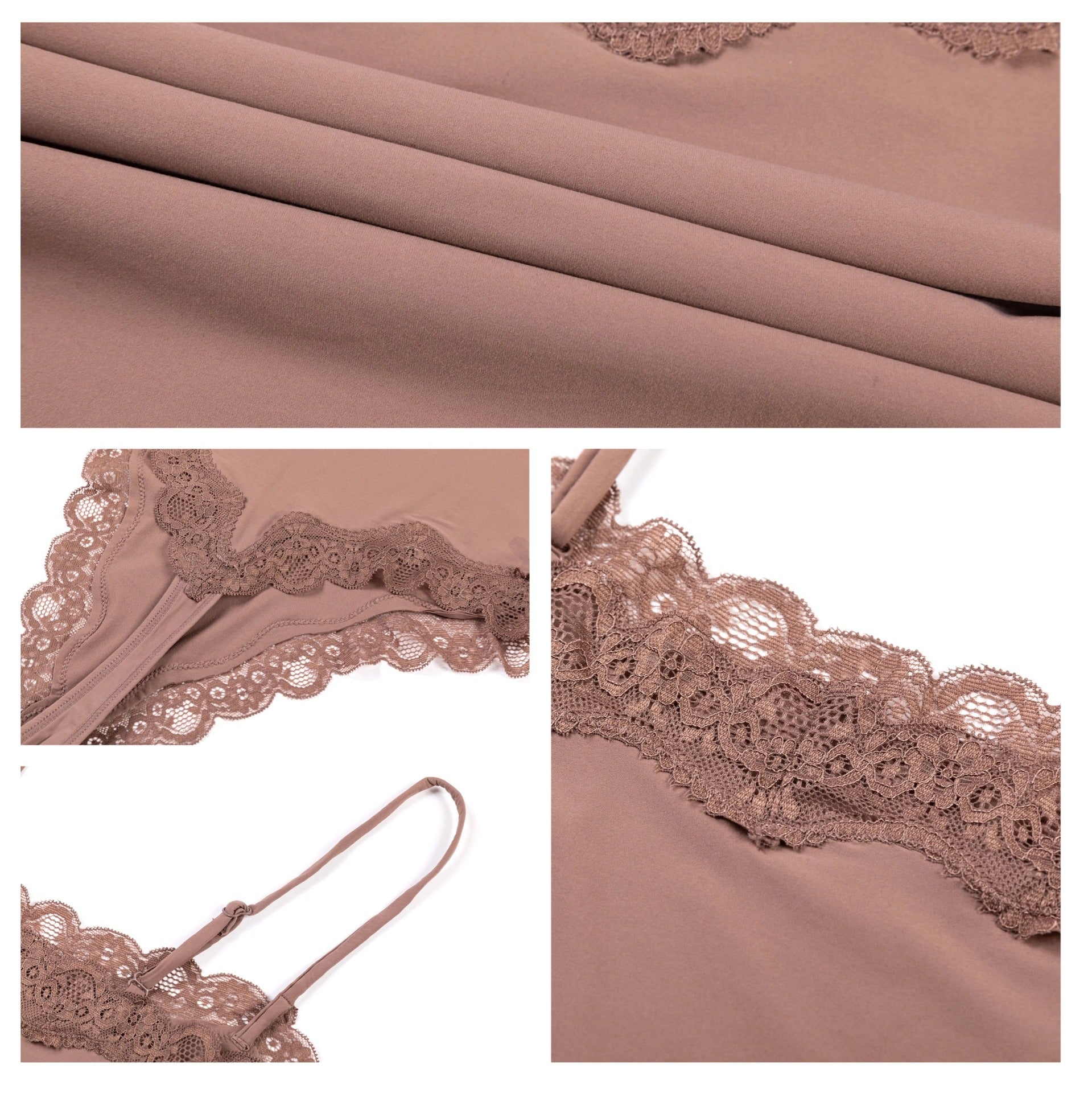 Cami-body met kanten rand