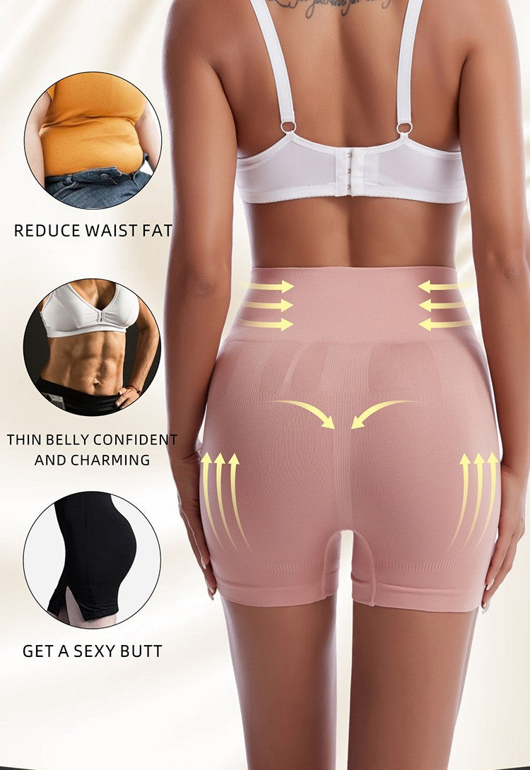 Naadloze beeldhouwende short met hoge taille