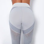 Naadloze Mesh Sculpting Legging met Hoge Taille