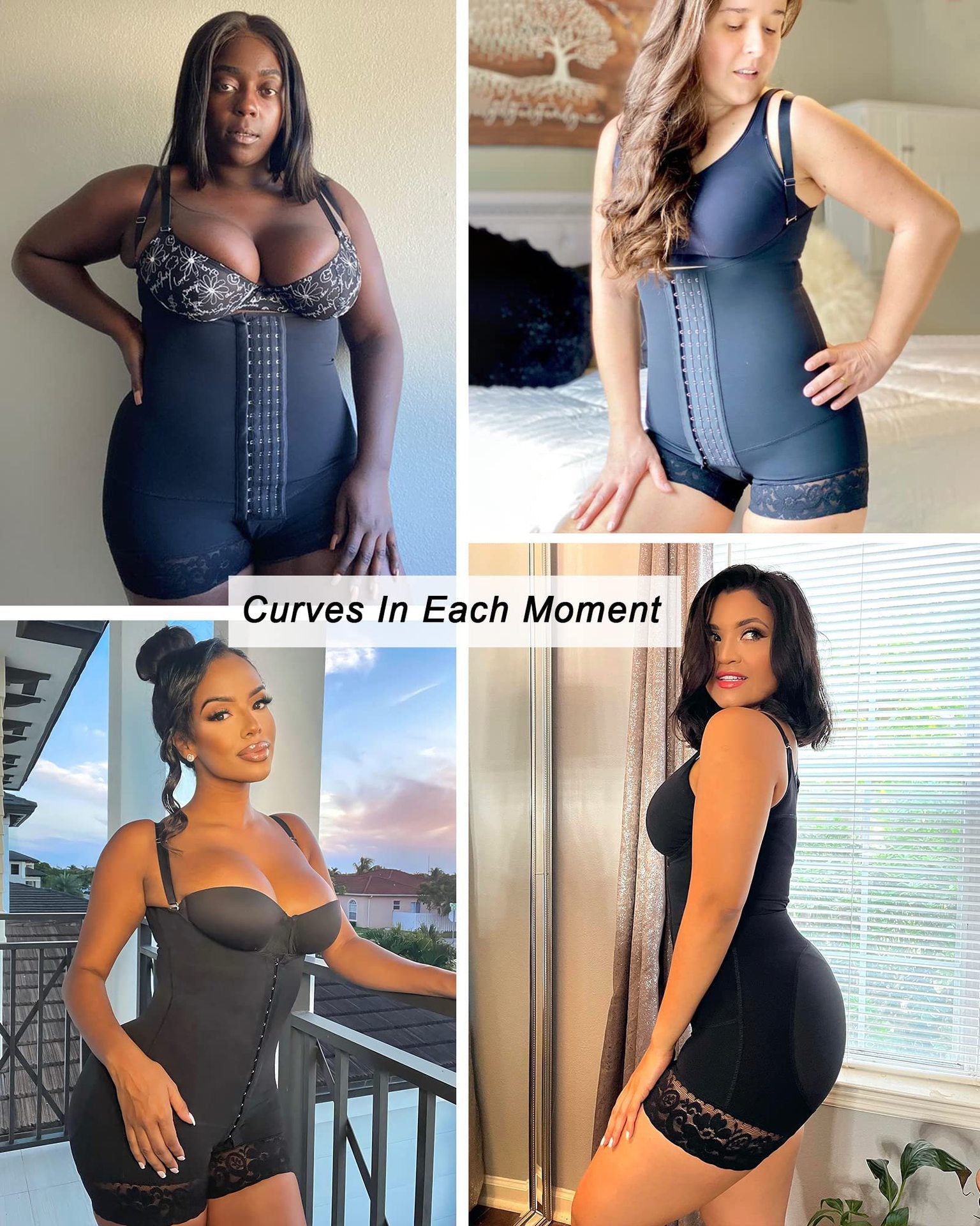 Corrigerend bodysuit met kanten dijen