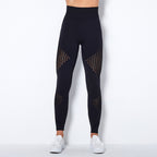 Naadloze Mesh Sculpting Legging met Hoge Taille