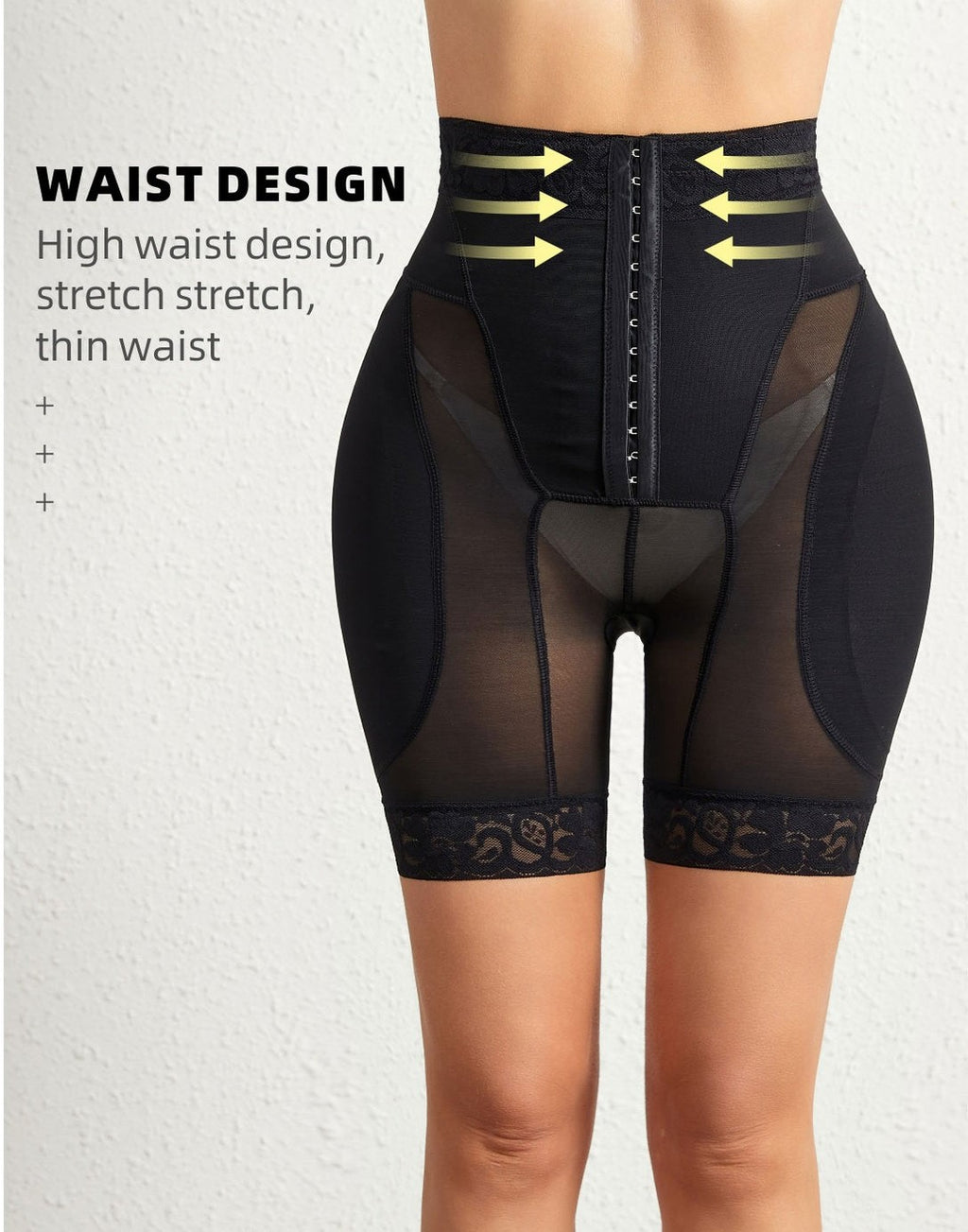 High-Waist Sculpting Shorts with Thigh Smoothing