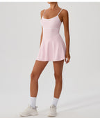 Atletische Sculpting Fit-and-Flare Shaping Jurk