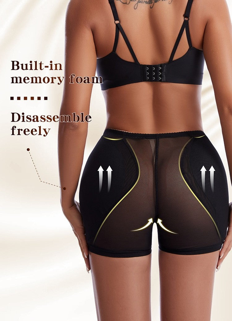 High-Waist Mesh Push-Up Corrigerende Short