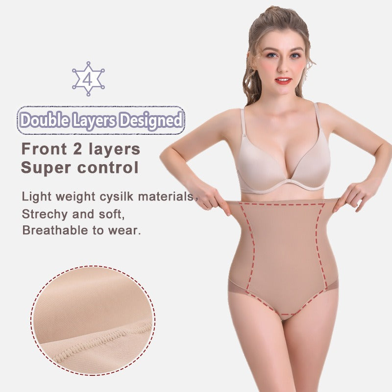 Corrigerende slip met hoge taille en mesh details