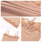 Corrigerende Bodysuit Shorts met Kanten Afwerking