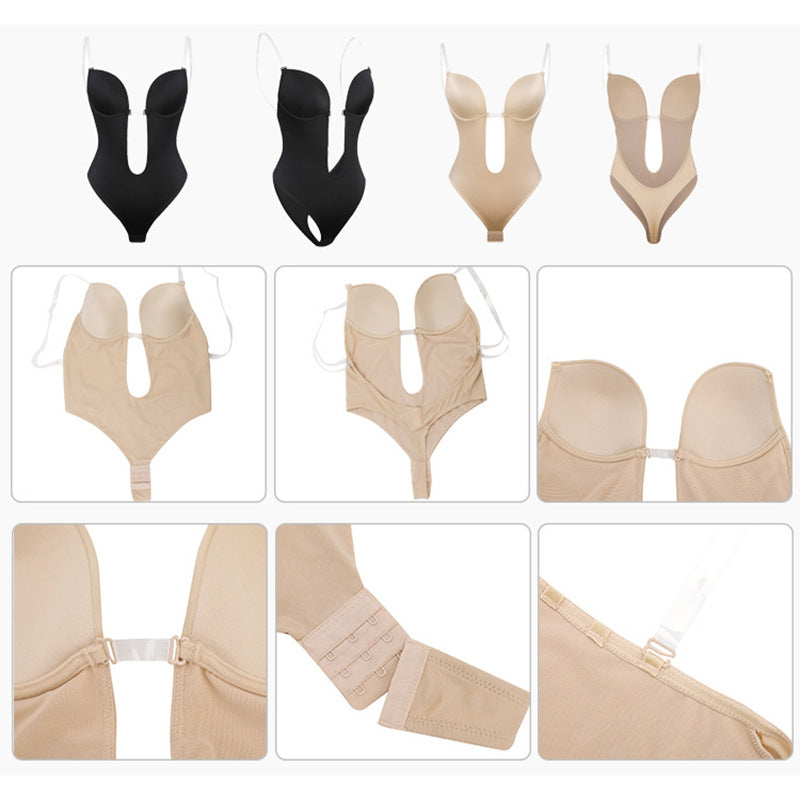 Diepe Plunge Corrigerende Bodysuit