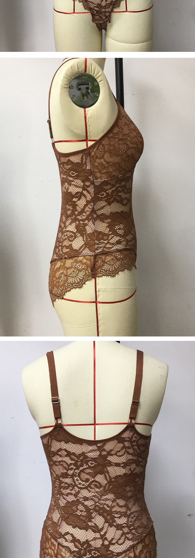Corrigerende Bodysuit Volledig Kant