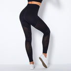 Naadloze Mesh Sculpting Legging met Hoge Taille