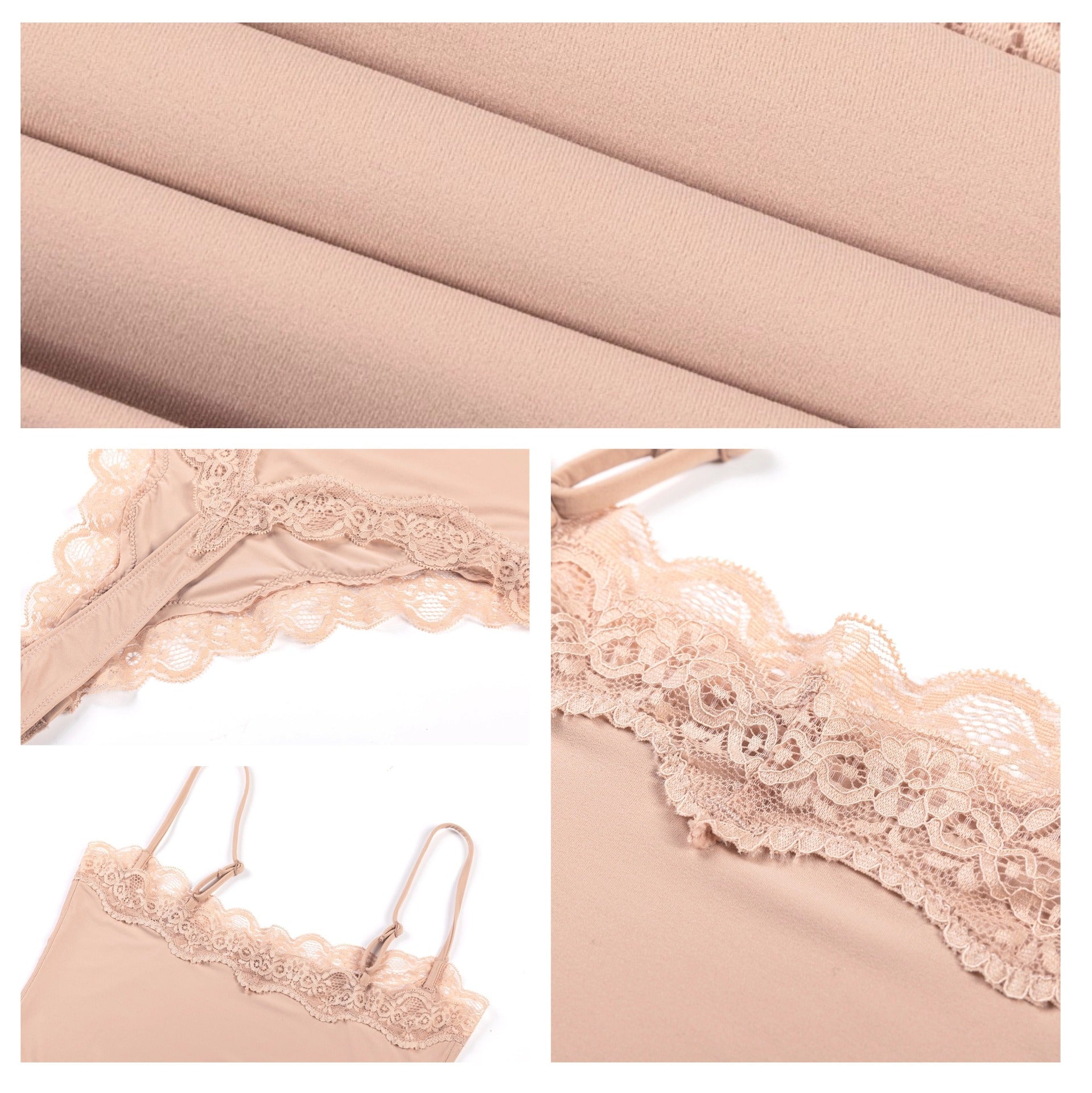 Cami-body met kanten rand
