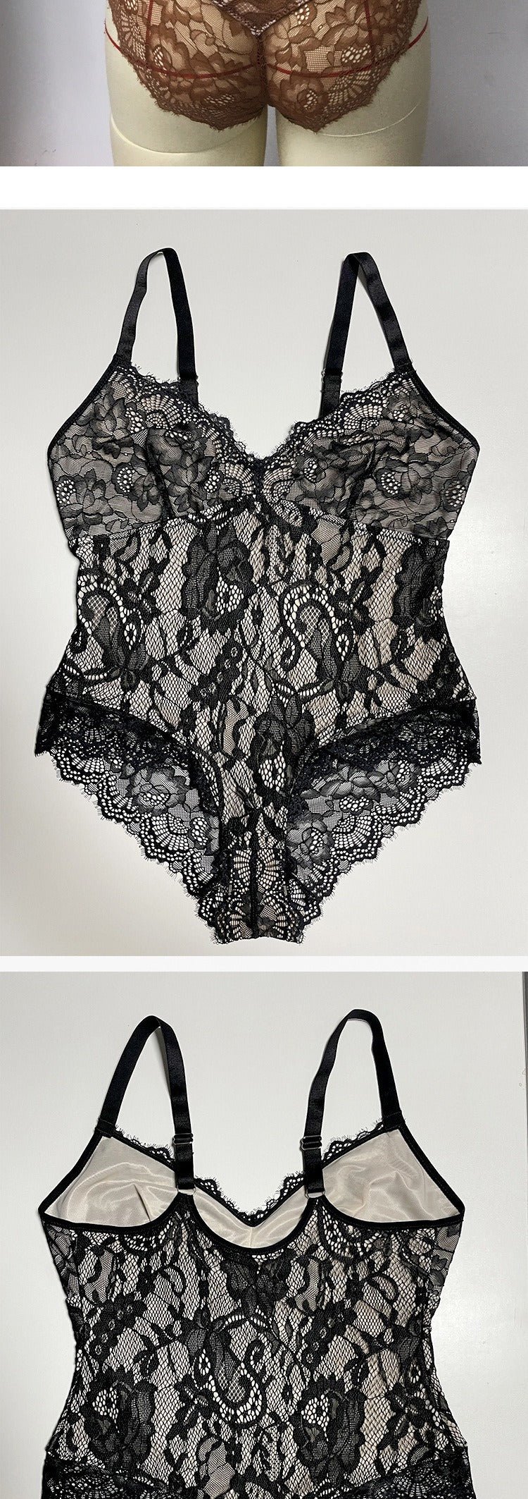 Corrigerende Bodysuit Volledig Kant