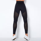 Naadloze Mesh Sculpting Legging met Hoge Taille