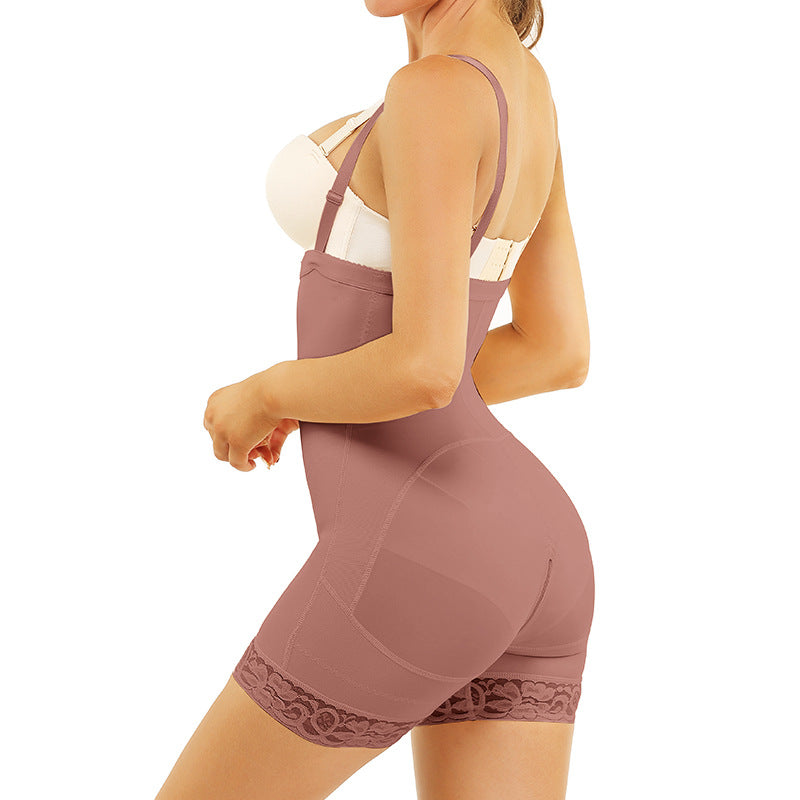 Hele Bodysuit met Haaksluiting & Dijbeen Vorming om Taille te Scuplteren