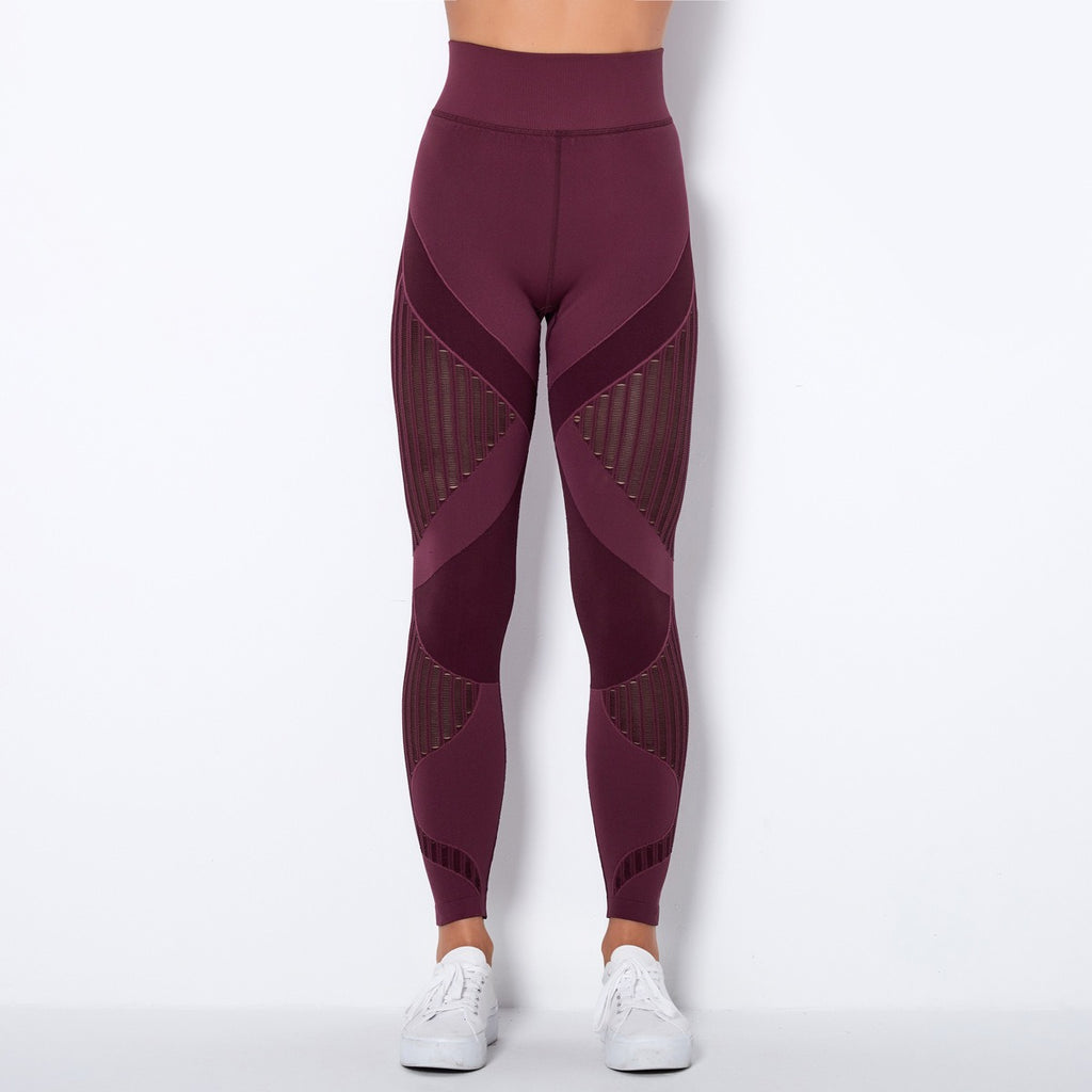 Naadloze Mesh Sculpting Legging met Hoge Taille