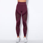 Naadloze Mesh Sculpting Legging met Hoge Taille