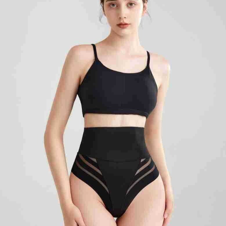 Naadloze corrigerende string met hoge taille