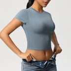 Second-Skin Vormgevende Actieve Crop Top