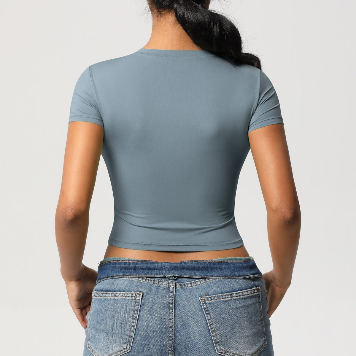 Second-Skin Vormgevende Actieve Crop Top