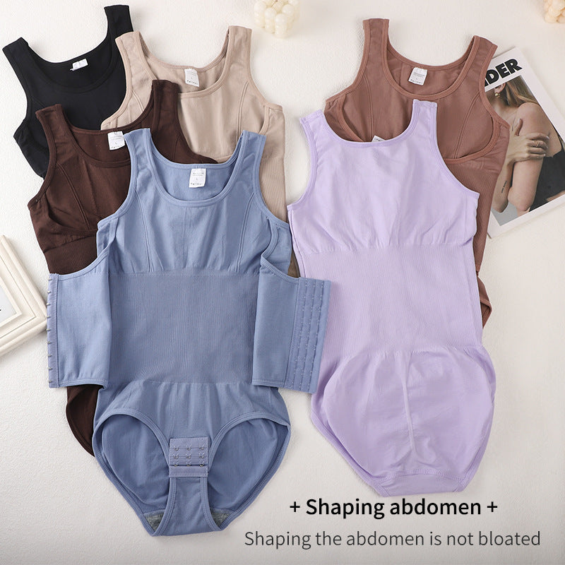 Taillerende Bodysuit met Brede Bandjes en Haak- en Oogsluiting