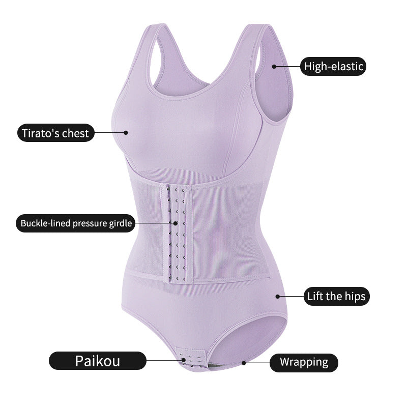Taillerende Bodysuit met Brede Bandjes en Haak- en Oogsluiting