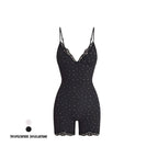 Corrigerend Romper Bodysuit met Kanten Afwerking