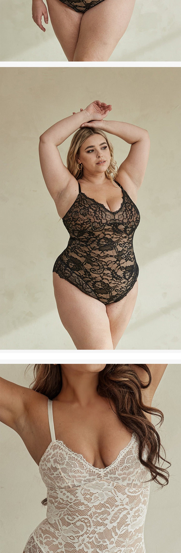 Corrigerende Bodysuit Volledig Kant
