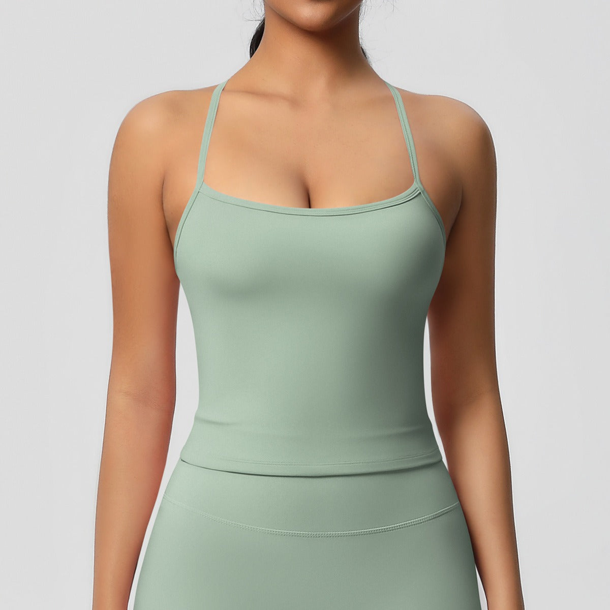 Korte Mouw Sculpting Actieve Croptop