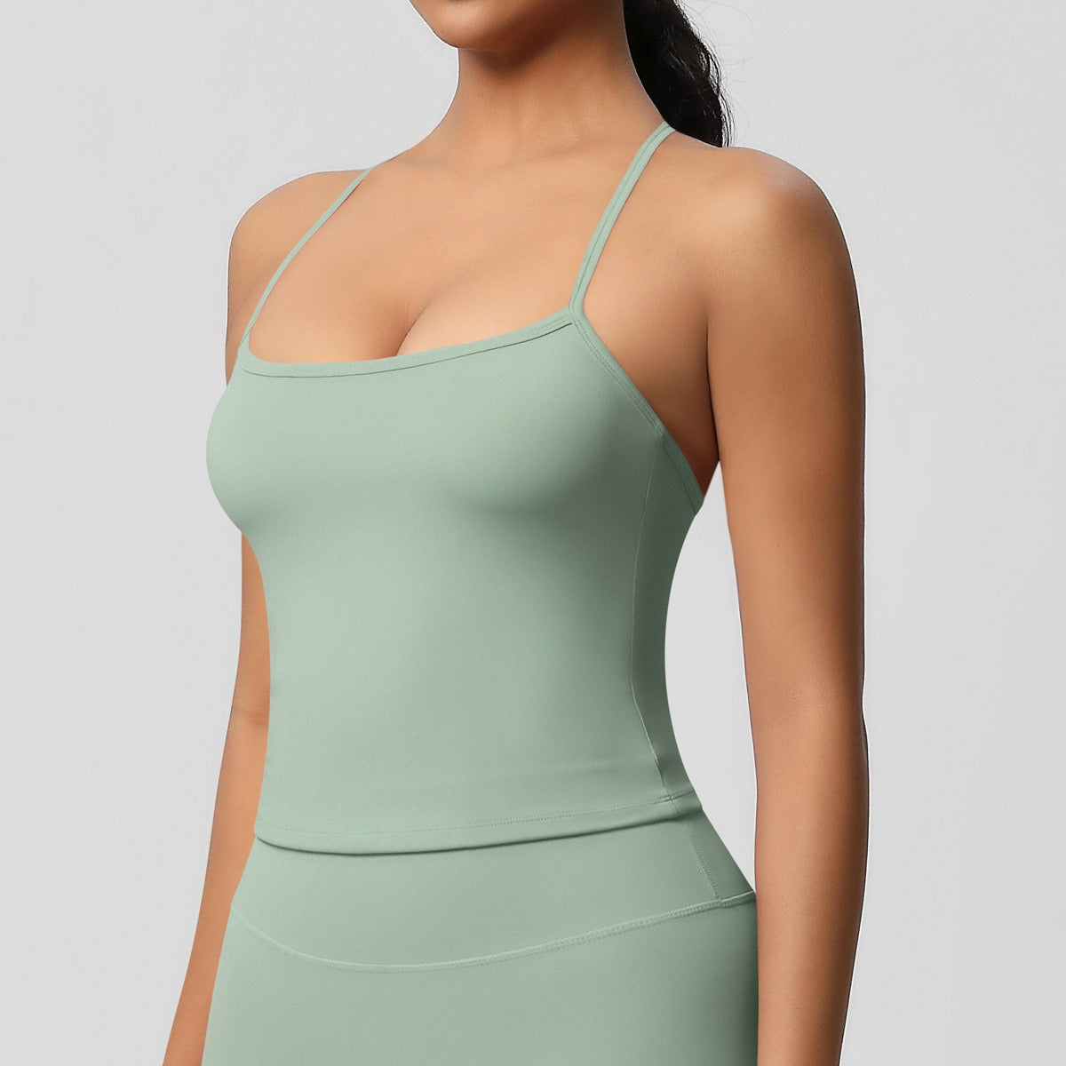Korte Mouw Sculpting Actieve Croptop