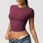 Second-Skin Vormgevende Actieve Crop Top