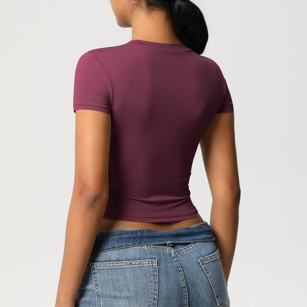 Second-Skin Vormgevende Actieve Crop Top