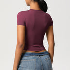 Second-Skin Vormgevende Actieve Crop Top
