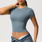 Second-Skin Vormgevende Actieve Crop Top