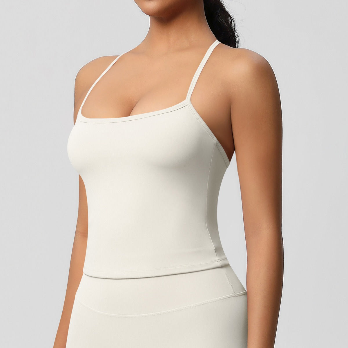 Korte Mouw Sculpting Actieve Croptop