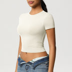Second-Skin Vormgevende Actieve Crop Top
