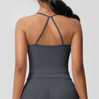 Korte Mouw Sculpting Actieve Croptop