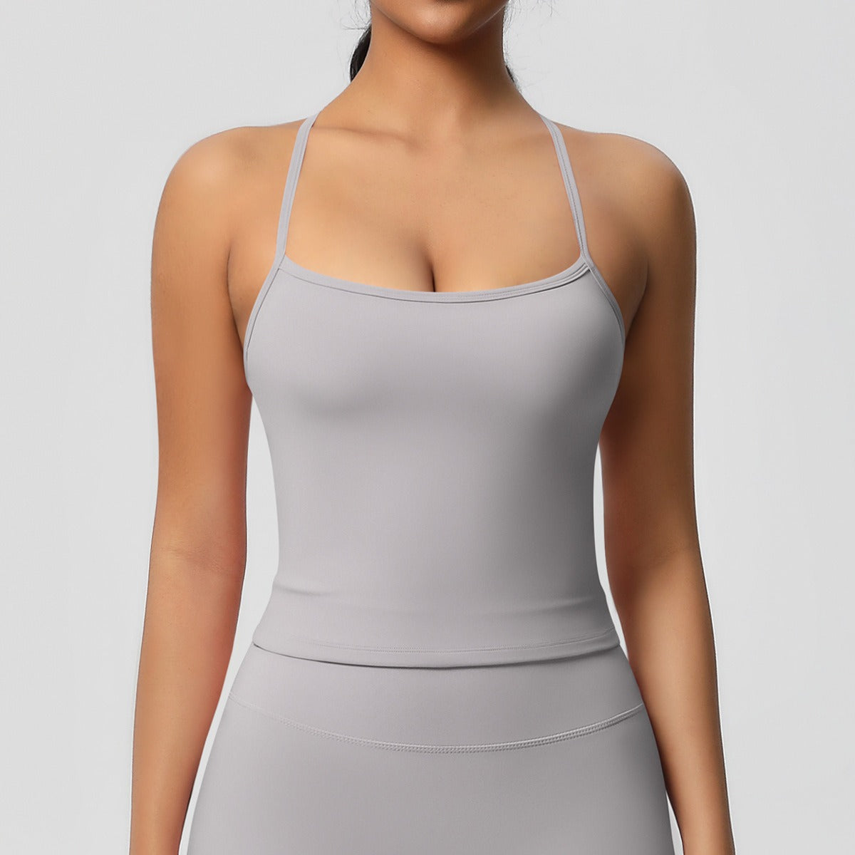Korte Mouw Sculpting Actieve Croptop