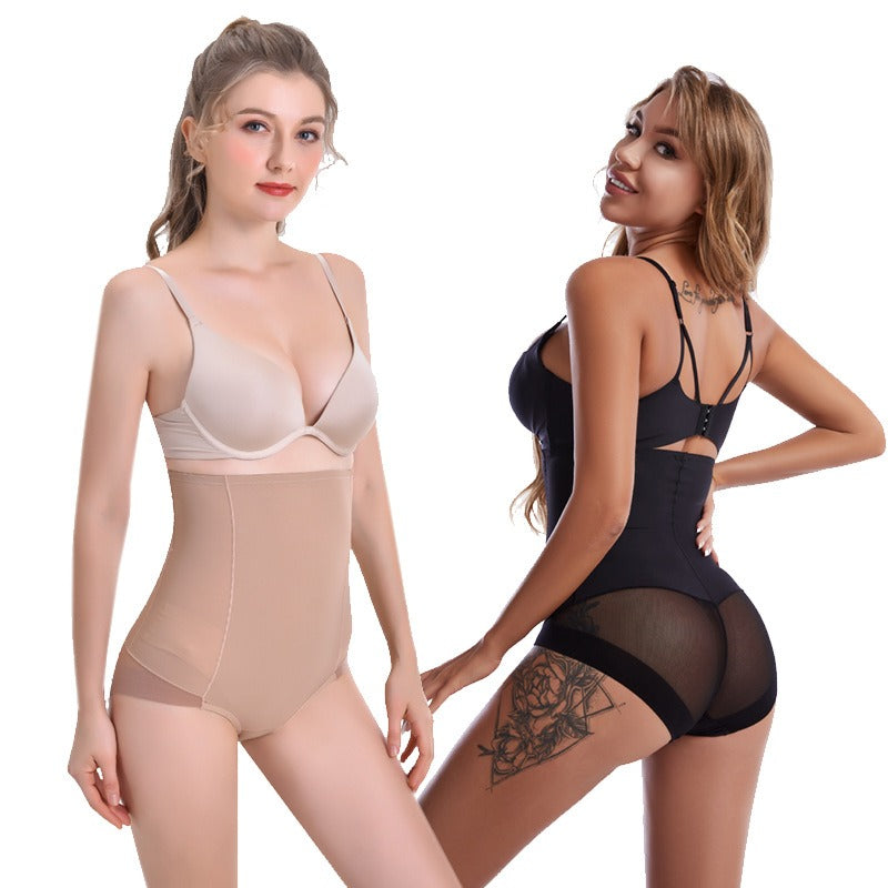 Corrigerende slip met hoge taille en mesh details