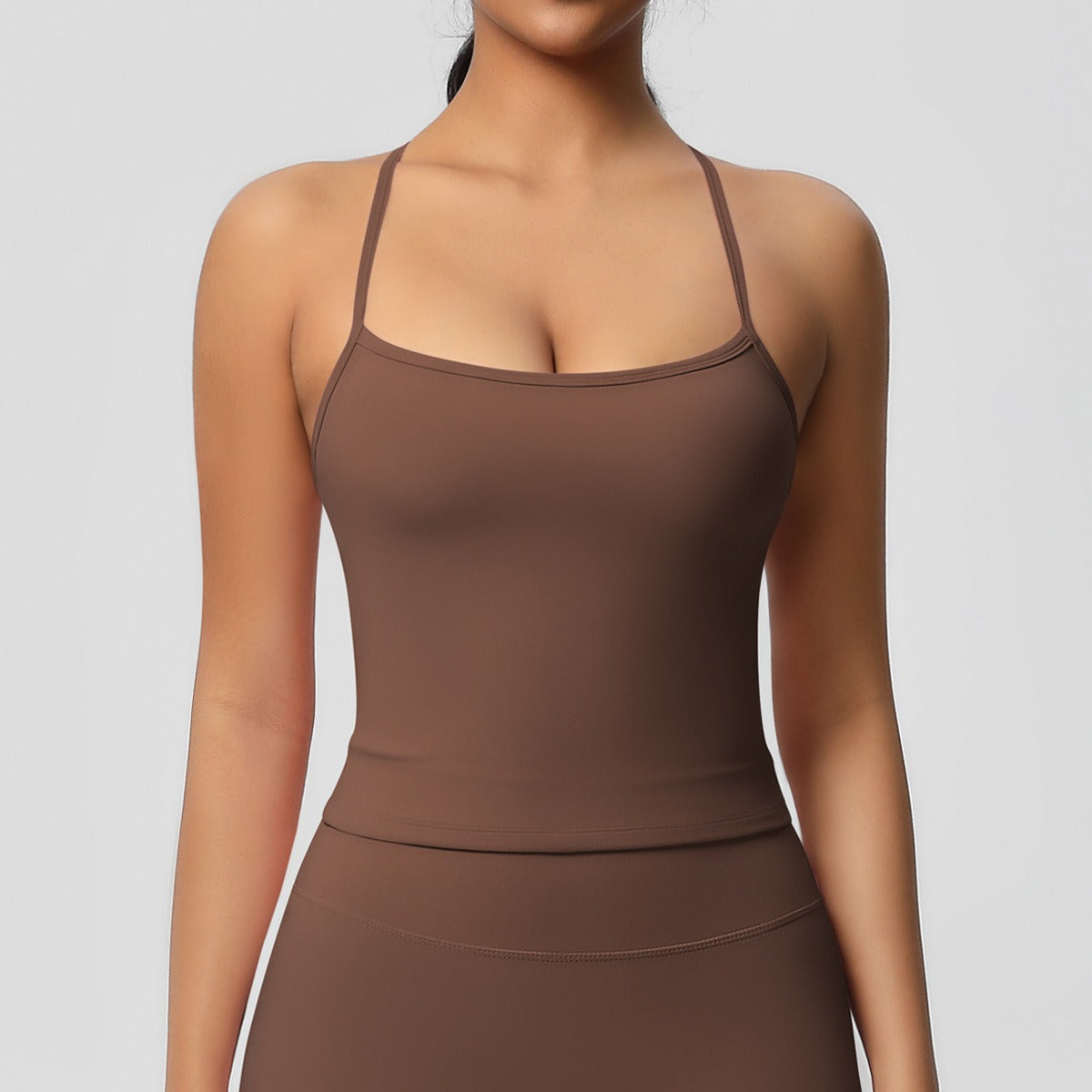 Korte Mouw Sculpting Actieve Croptop