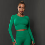 Naadloze Corrigerende Activewear Top met Lange Mouwen