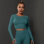Naadloze Corrigerende Activewear Top met Lange Mouwen