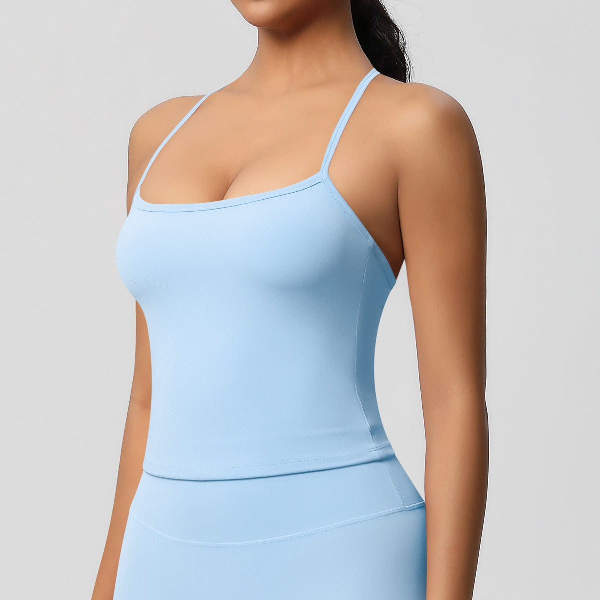 Korte Mouw Sculpting Actieve Croptop