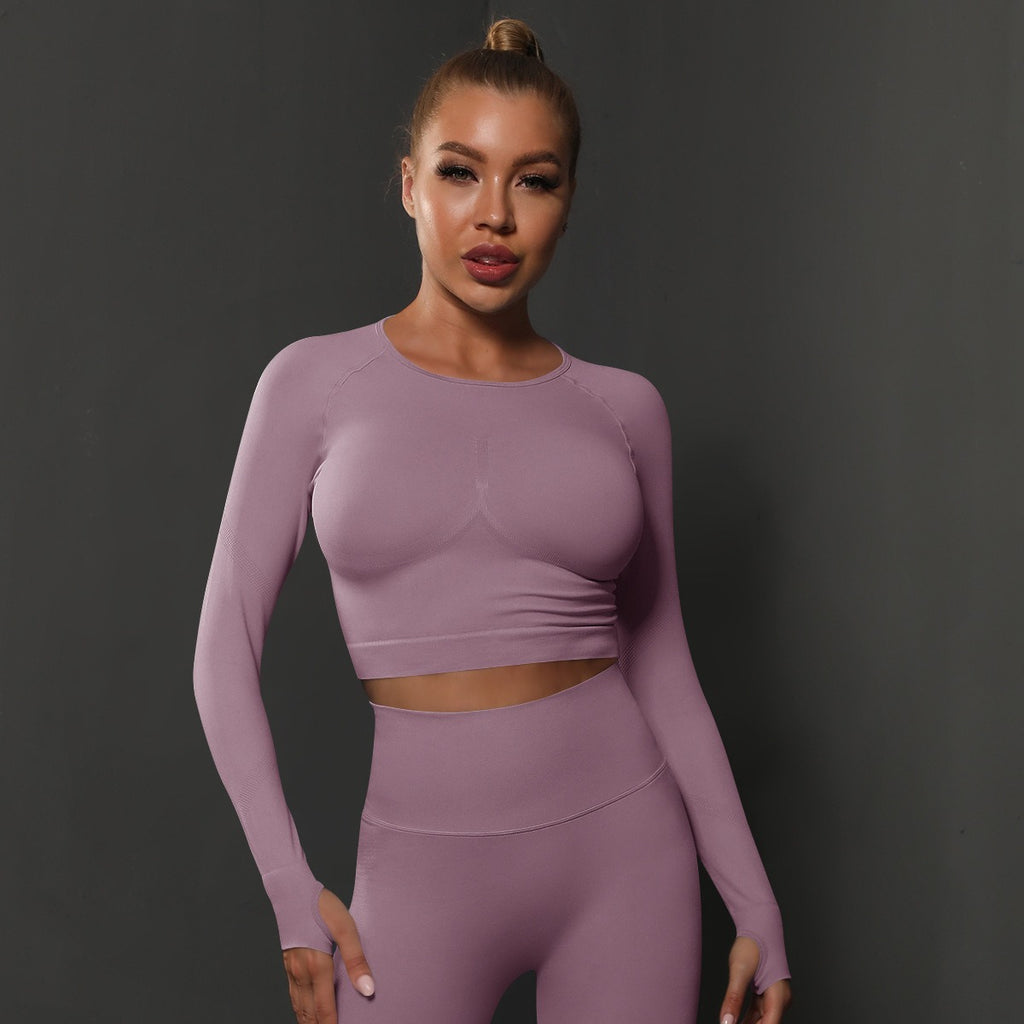 Naadloze Corrigerende Activewear Top met Lange Mouwen