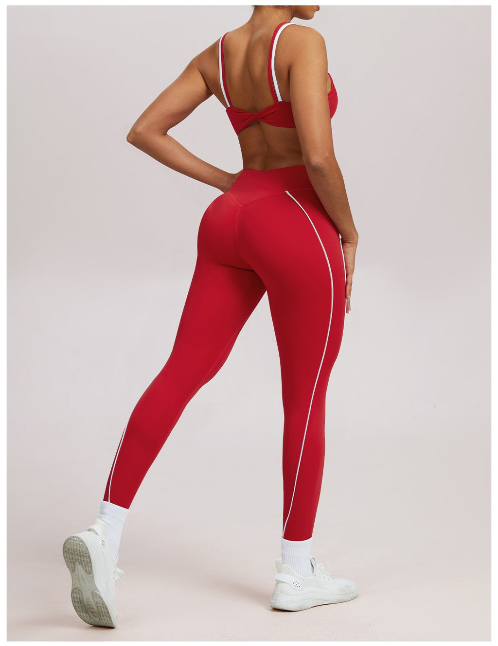 High-Waist Shaping Legging met Contrasterende Lijn