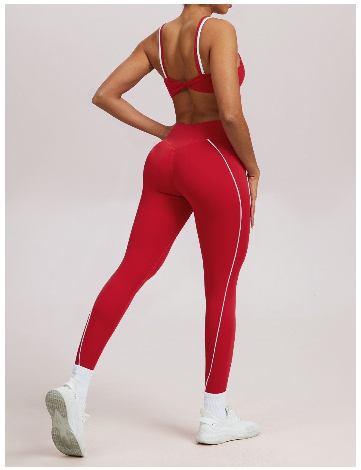 High-Waist Shaping Legging met Contrasterende Lijn