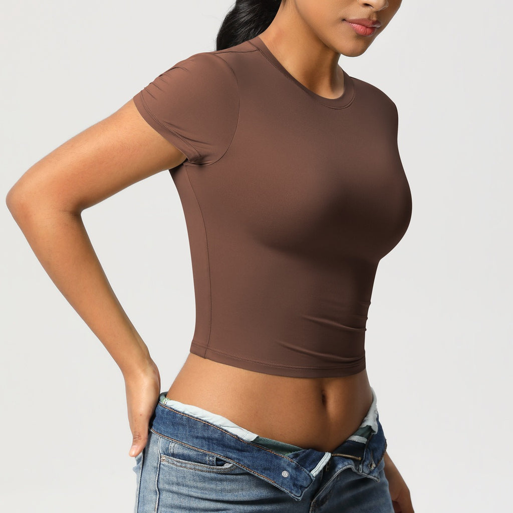 Second-Skin Vormgevende Actieve Crop Top