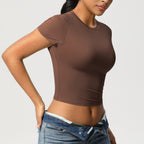 Second-Skin Vormgevende Actieve Crop Top
